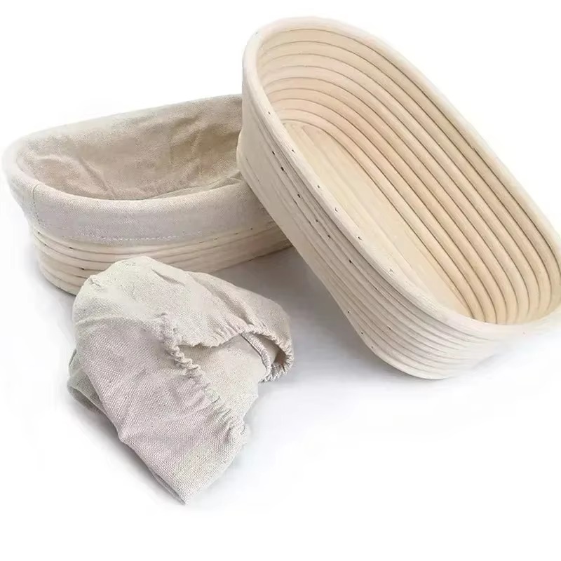 Cesta a prueba de pan, juego Banneton o herramientas para pan, cesta de mimbre Natural opcional, fermentación de masa, cesta para pan, utensilios para hornear