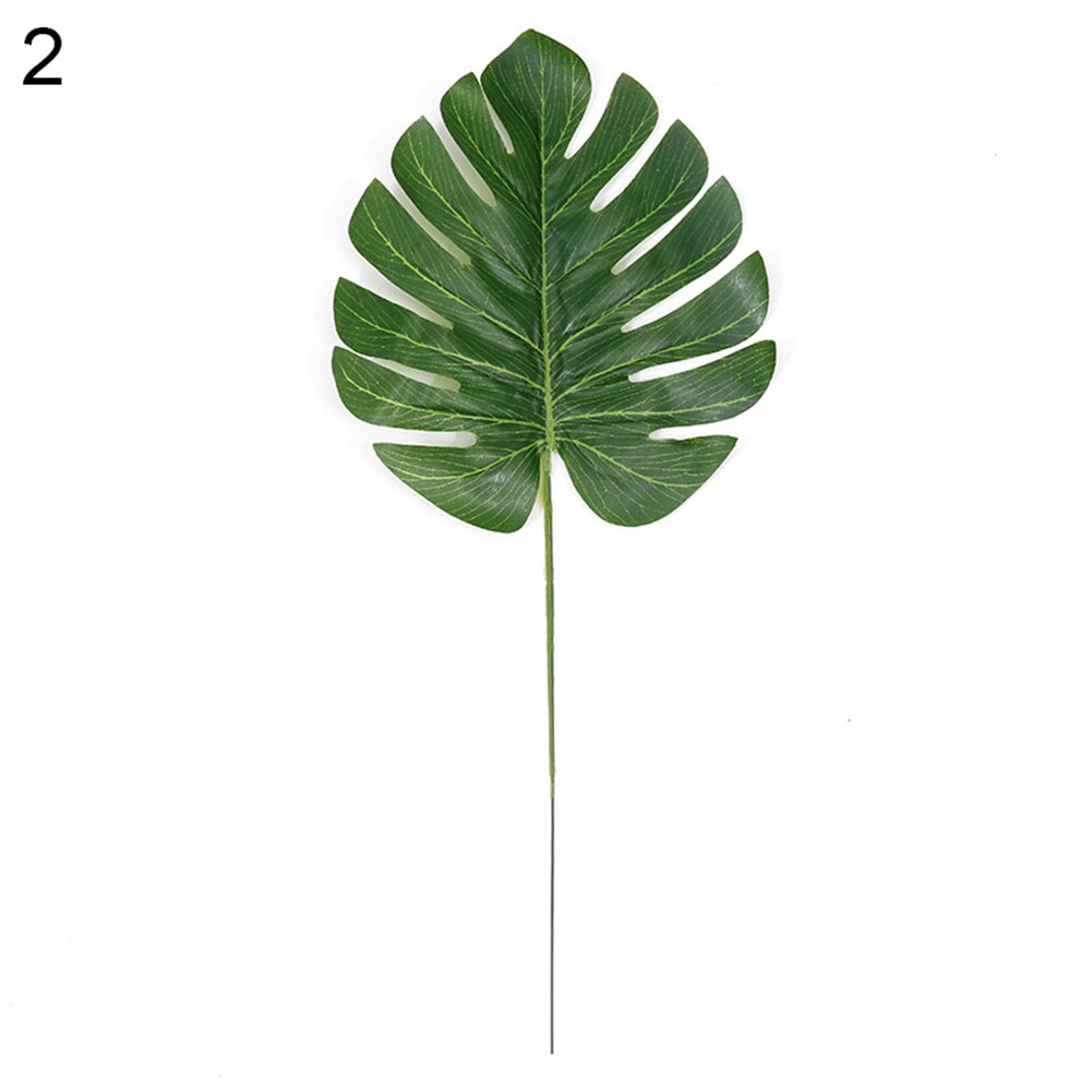 1pc nordisk stil kunstig grønn monstera blad plante hjem soverom restaurant kontor dekorasjon kunstige planter: M