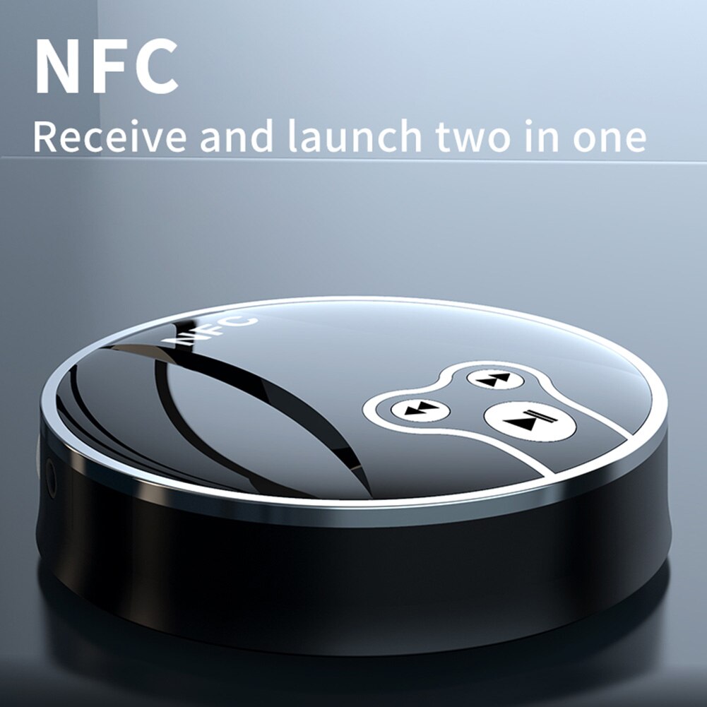 100 mbit/s nfc- und bluetooth-kompatibler 5.0- dongle-adapter mit aux-, rca- und optischen stereo-funk-audioempfänger und -sender für autolautsprecher