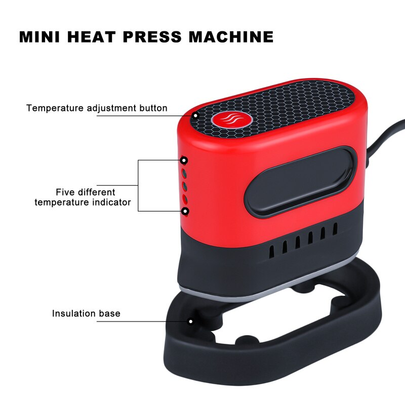Heat Press Machine for T Shirts Small Mini Iron Shirt Printing Portable HOME DIY Printing Machine for Shoes Transfer And Ironing