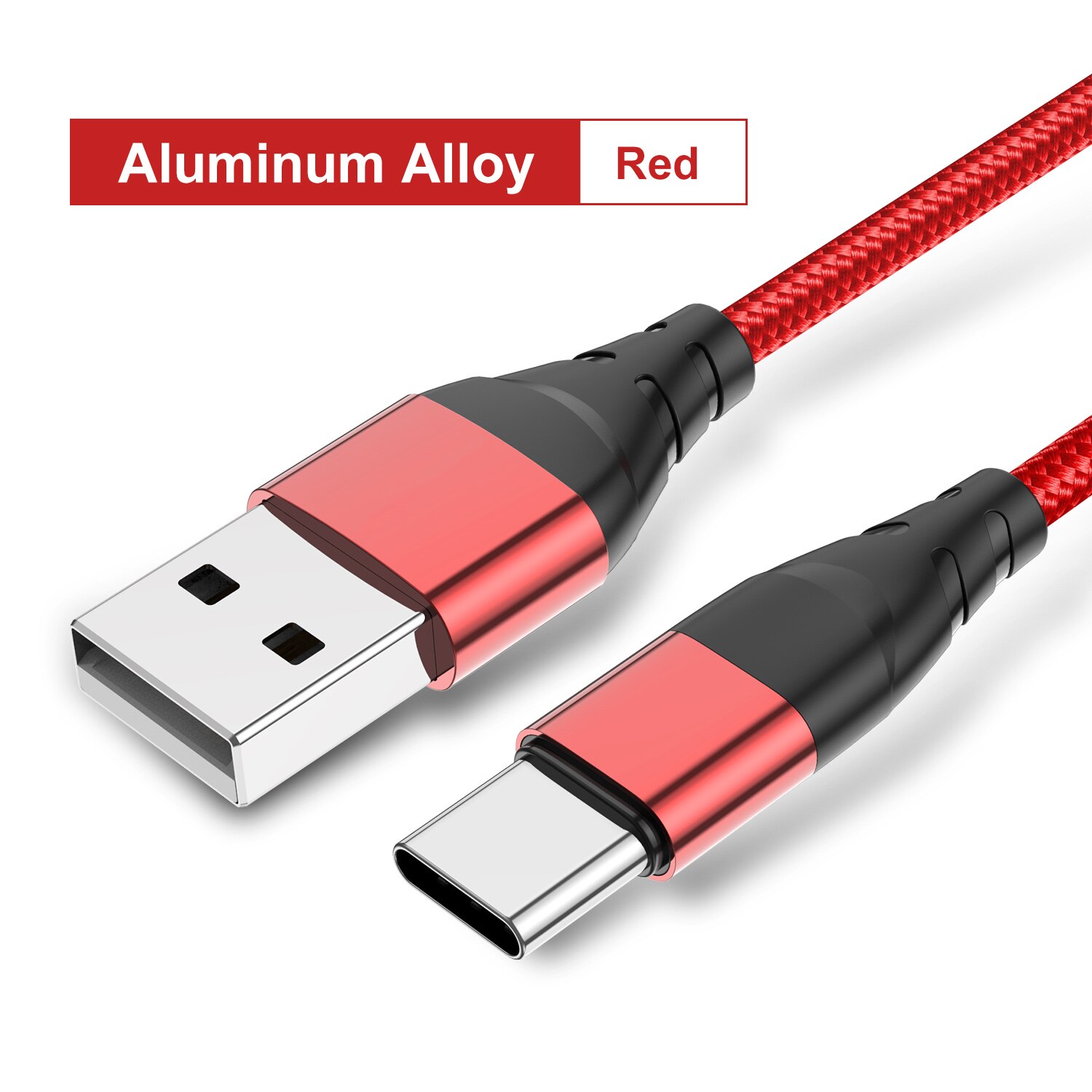 Lovebay 3A Snelle Charger Cable Usb C Type C Voor Xiaomi Samsung Huawei Quick Opladen 3.0 Snel Opladen Ondersteuning Data transmissie: Rood / 0.3M