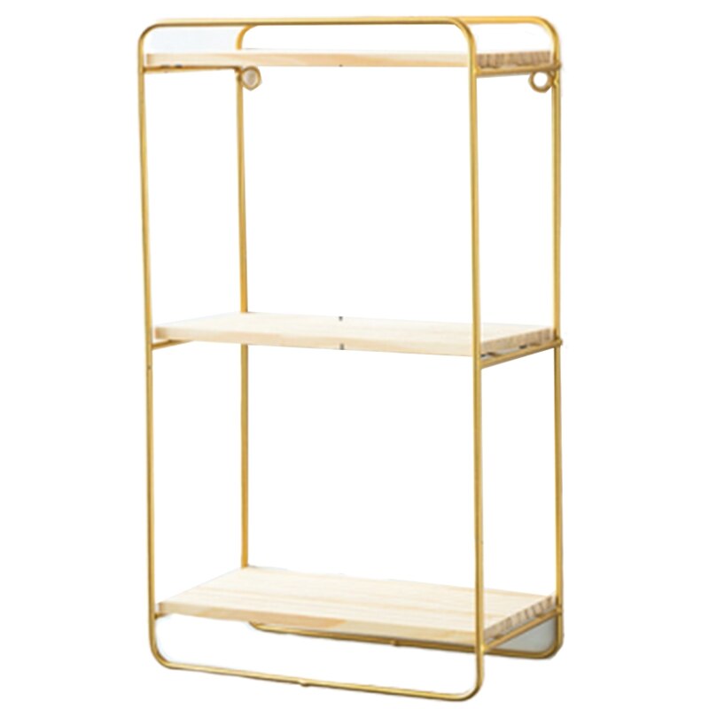 Jfbl Nordic Stijl Muur Hanger Decoratie Ijzer Plank Decoratieve Wandplank Home Organisatie En Opslag Kamer Orgel: Gold-A