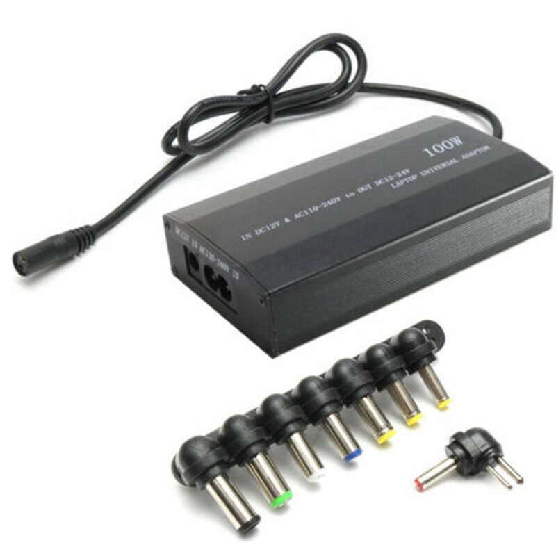 100W Notebook Universele Adapter Laptop Usb Lader Autolader 12V-24V Verstelbare Voltage-Eu plug