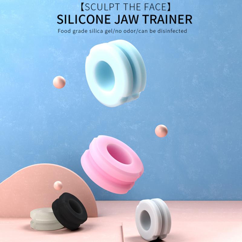 circular Facial Toner Jaw Exerciser And Neck Toning Equipment Food Grade Silica Gel Face Fitness Ball & Facial Toner Exerciser