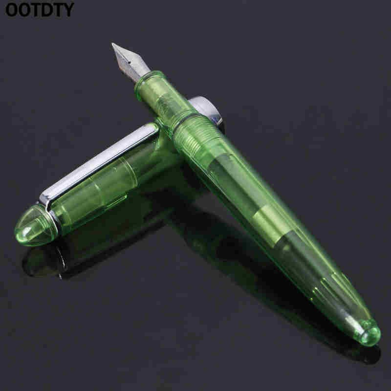 JINHAO 992 stylo plume Transparent 0.5mm fournitures de papeterie outils d'écriture directe: GN