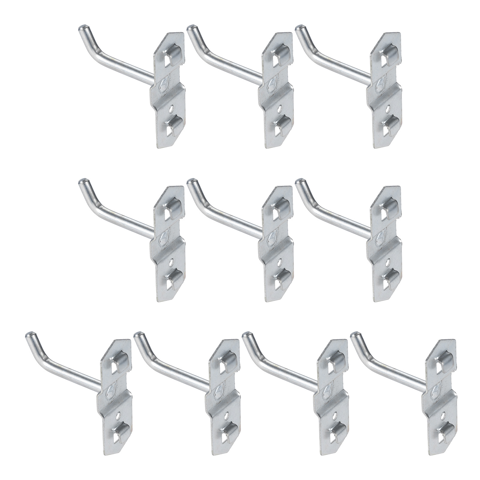 DRELD, 10 Uds., 50MM, gancho para colgar herramientas, estante de exhibición de Metal, tienda de Metal, buenos ganchos para estante, placa con orificio grueso, ganchos de cocina para el hogar