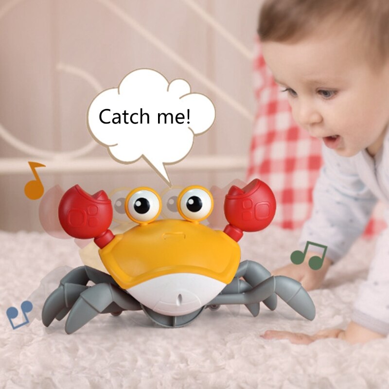 Mini crabe électrique drôle, nouveauté, musique dansante, fournitures créatives pour soulager l&#39;ennui des enfants