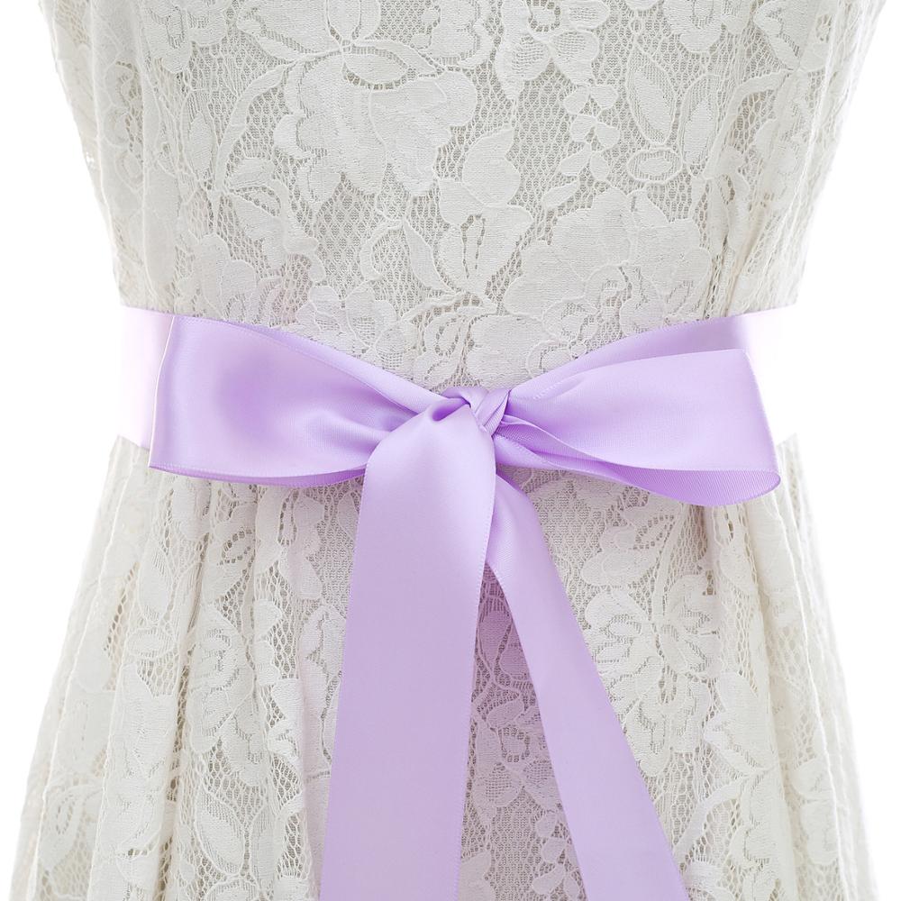 Diamantes de imitación boda Vestido con cinturón Ceñidor hecho a mano perla cinturón de novia con cinta de satén accesorios de boda baratos: Light Purple