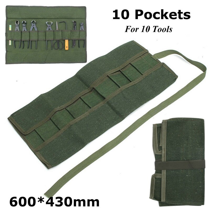 Nieuw japans bonsai gereedschap opbergpakket roltas 600 x 430mm canvas gereedschapsset