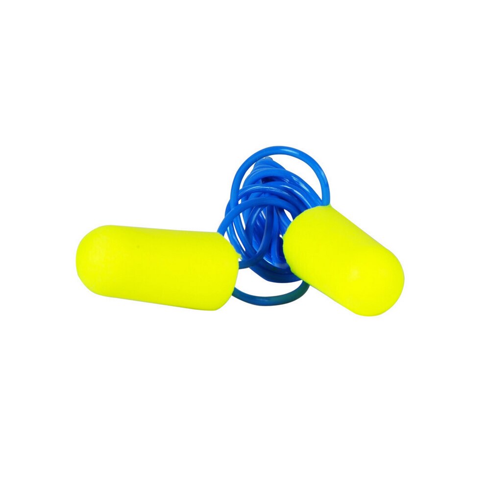 10Pcs 3M 311-1250 E-A-R Push-Ins Corded Noise Reduction Earplugs 33dB Highest NRR Comfortable Ear Plugs Work Travel Foam Earplug