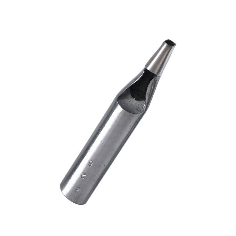 Oval Shape Leather Craft Hole Punch Silver Metal Leather Punch Gasket Hollow for Belt Watch Band DIY Craft Hole Drilling Tool: 5x22mm