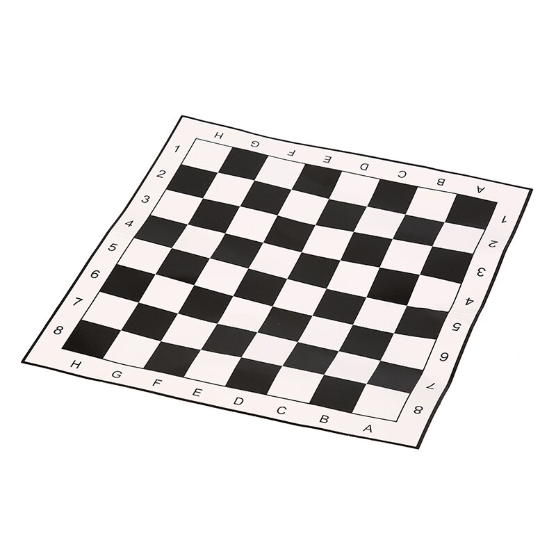 One Set International Checkers Game Board+ 24pcs Chess Portable Folding Plastic Chess Size 33*33cm