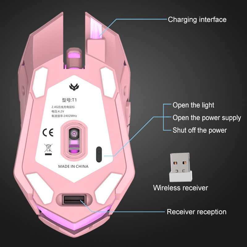 Wireless Optical Mouse Wireless Usb Mouse Notebook Mouse Cute Computer Mouse Bluetooth Mouse Mute Mouse