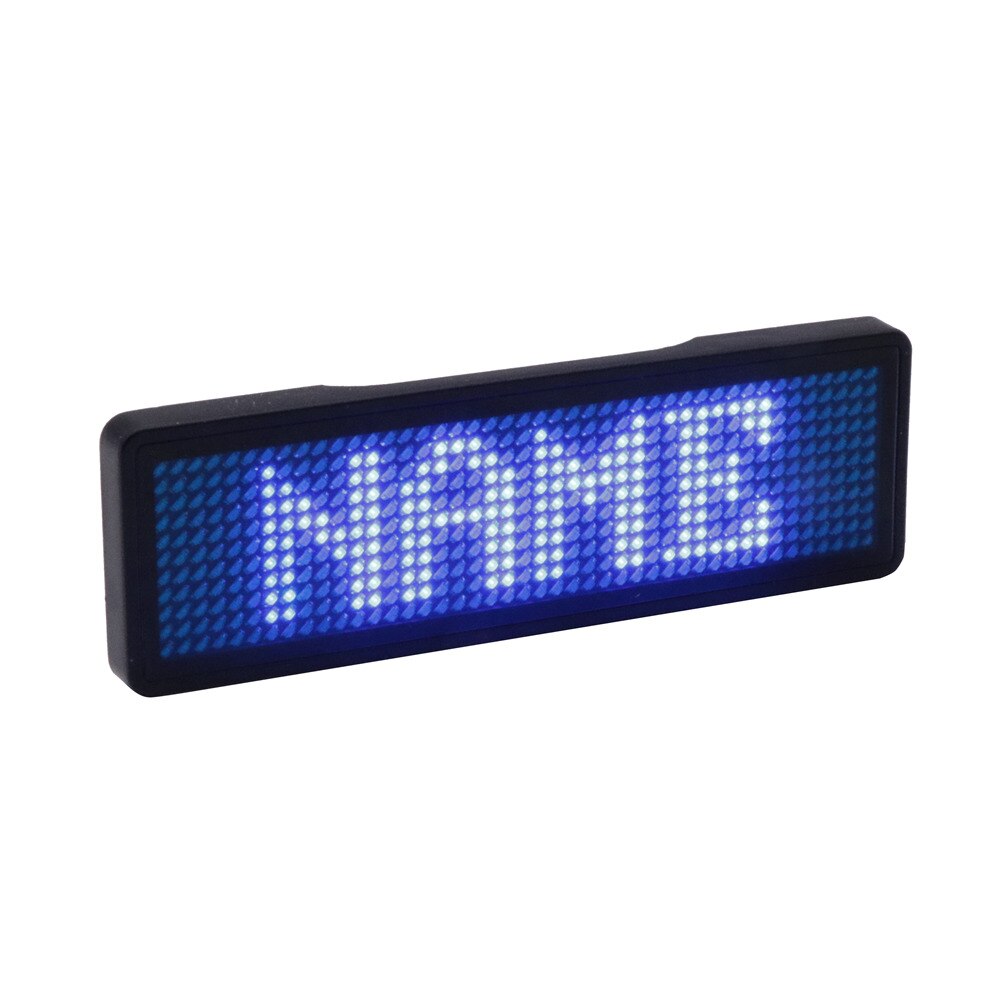 Bluetooth APP control LED name badge activity event company employee staff electronic scrolling text LED flash badge