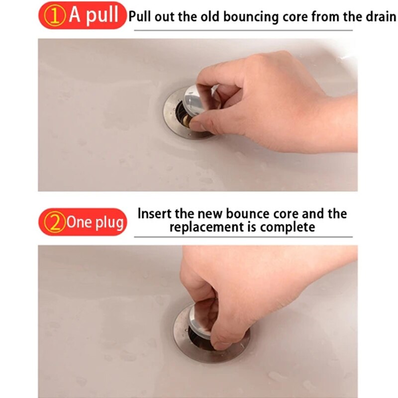 Filtro Universal de drenaje de rebote para lavabo, tapa del desagüe del fregadero, para cocina y baño, THJ99, 1/2/4 Uds.