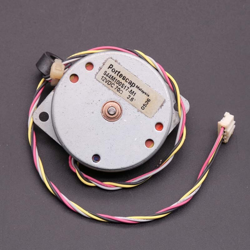44mm DANAHER Stepper Motor 2-Phase 4-Wire 12V Step Angle 3.6 degree Stepping Micro Motor w/ Copper Gear For Precision instrument