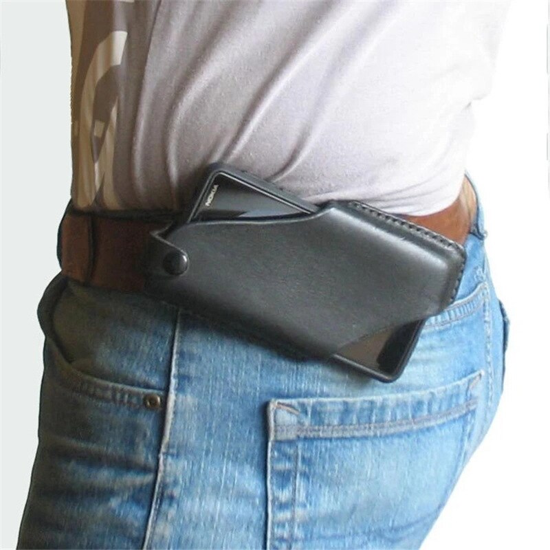 Belt Clip Holster Case for 6.5 inch Waist Phone Bag PU Leather Pack Covers Shell Accessories Mini Bags