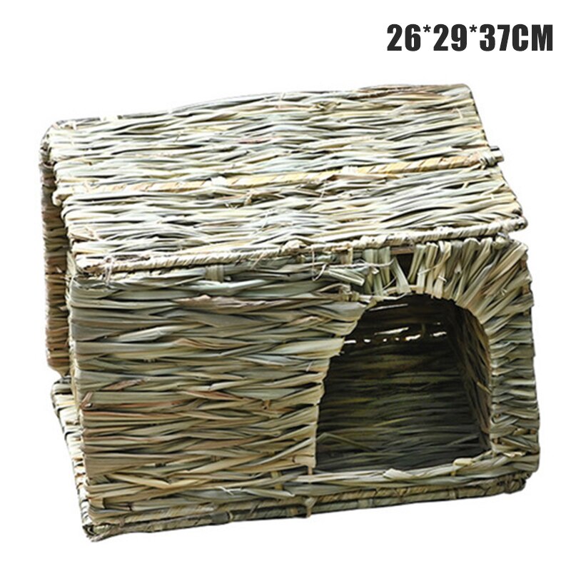 Handmade Straw Folding Rabbit Nests Small Animal Grassy Nests For Be Placed In The Field Or Home Pet Products TB: S