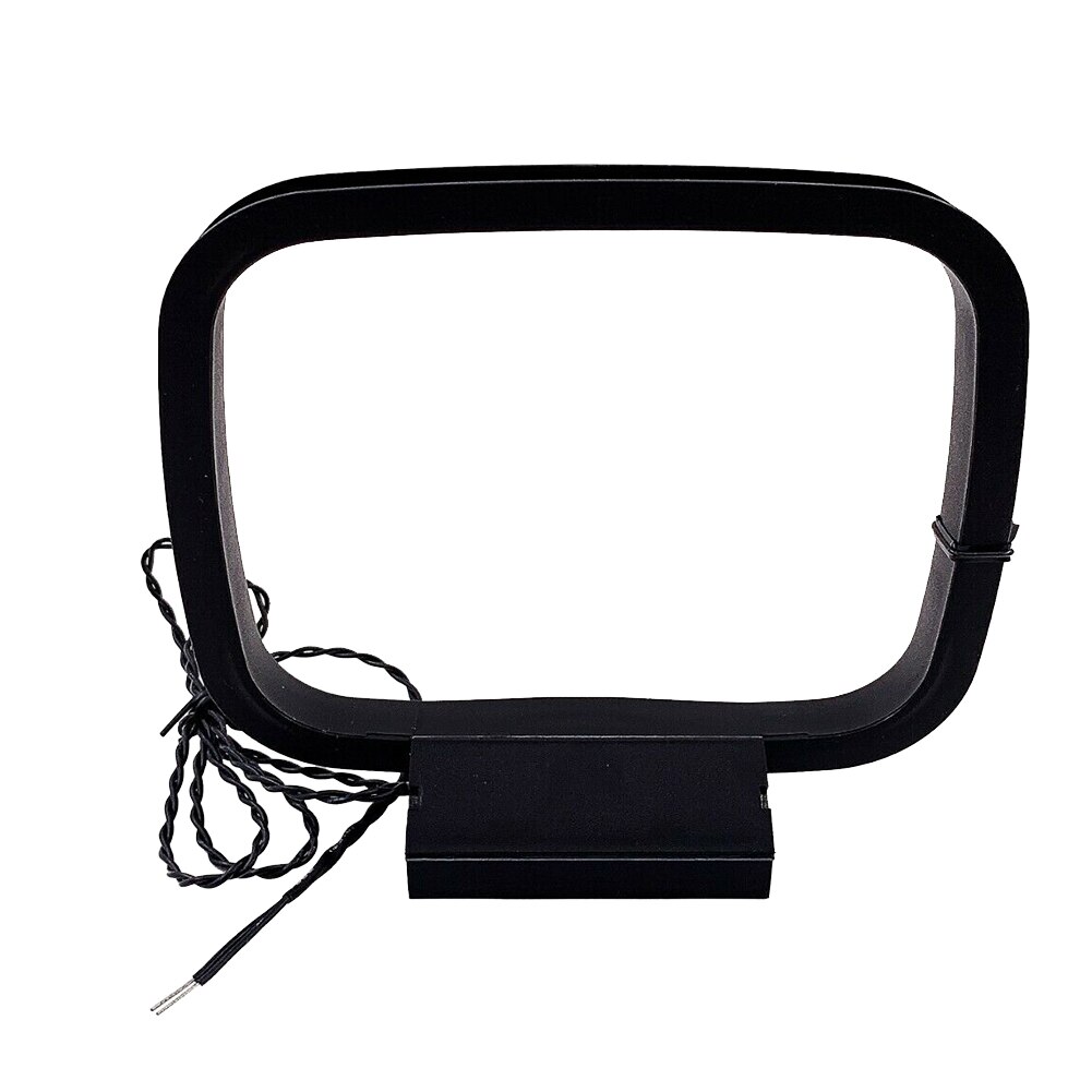AM Loop Antenna HIFI Stereo Receiver 2 Pin Universal FM PVC Office Rustproof TV For Radio Anti Corrosion Stable Home Theater