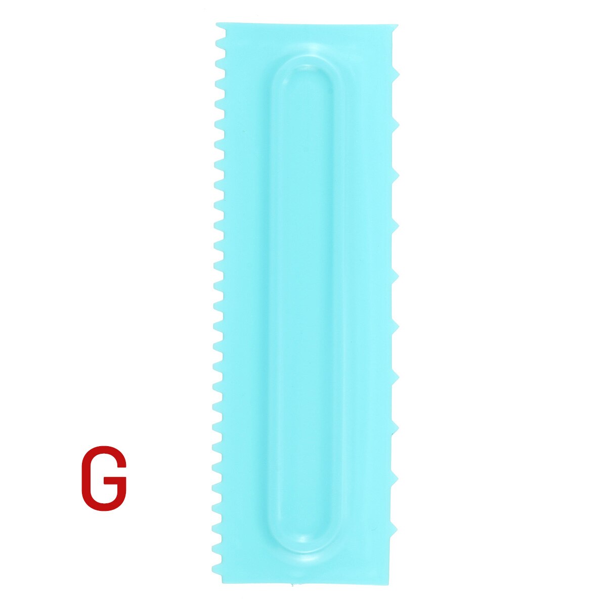 Cake Decorating Comb Cake Scraper Icing Smoother Plastic Confectionery Pastry Spatula Baking Tools for Cake Shop Home Bakeware: G