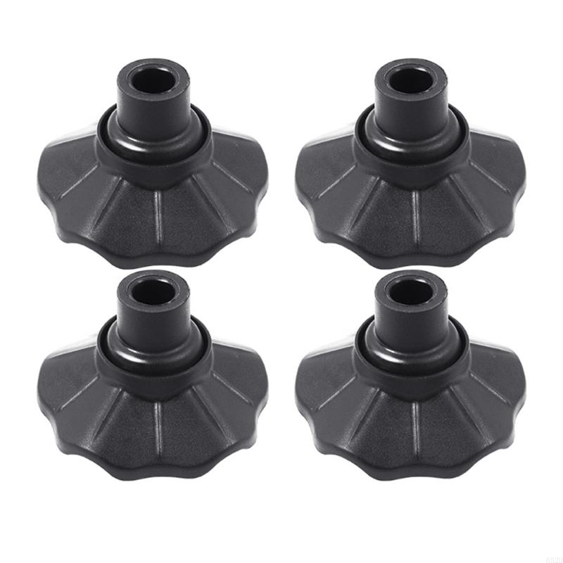 652d 4pcs chaise pied pied pied pied d'étage meubles mobilier des jambes pour table camping: Black