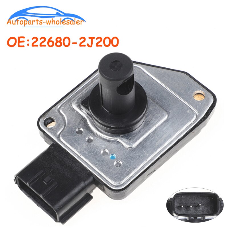 Sensor de flujo de aire masivo Maf para NISSAN TERRANO R20 PATHFINDER R50 2,7 3,3 L 2.7L 3.3L VG33E PRIMERA, 22680-2J200 U08002AFS AFH70-14