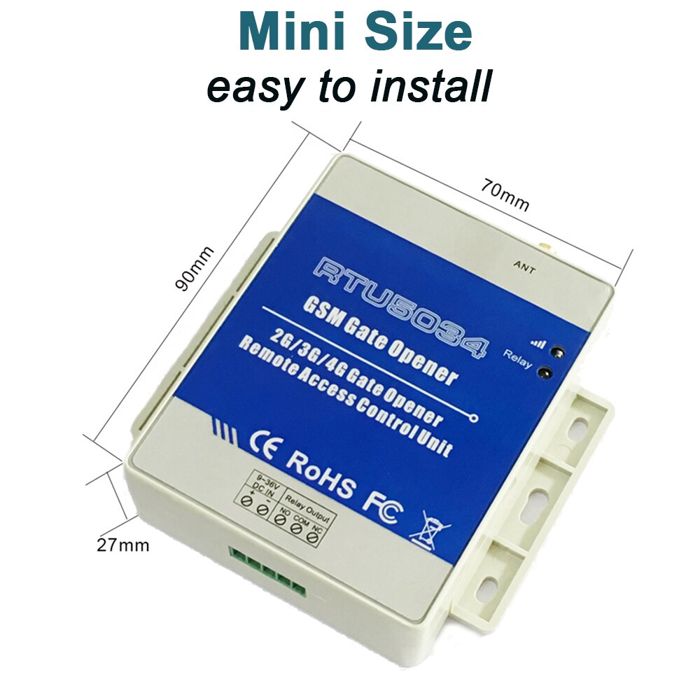 GSM Gate Opener Access Controller Wireless Relay W... Grandado