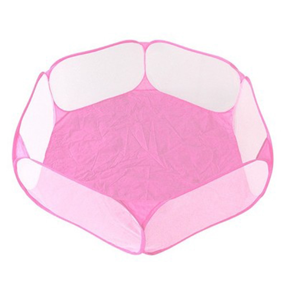 Portable Small Pet Cage Transparent Hedgehog Cage Tent Pet Playpen Open Folding Yard Fence For Hamster Rabbit Guinea Pig #1: A