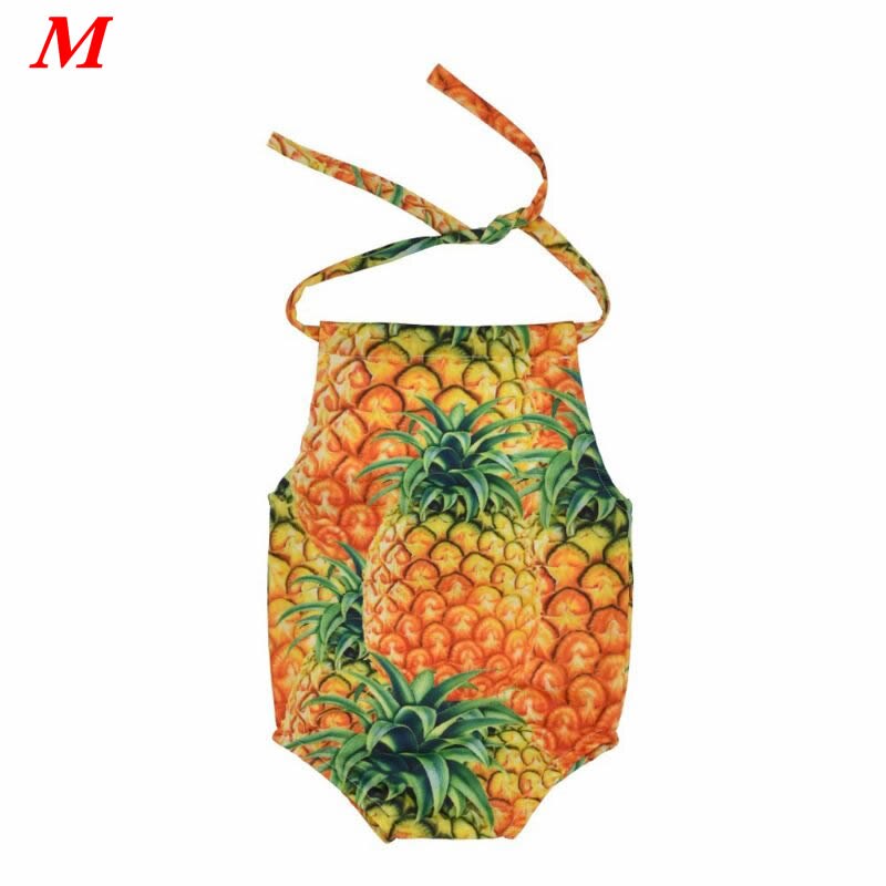 Newborn Kids Baby Girls Swimsuit Bikini Bathing Suit Sleeveless Cute Pineapple Swimsuit Swimwear Bathing Beachwear 1-5Y: M