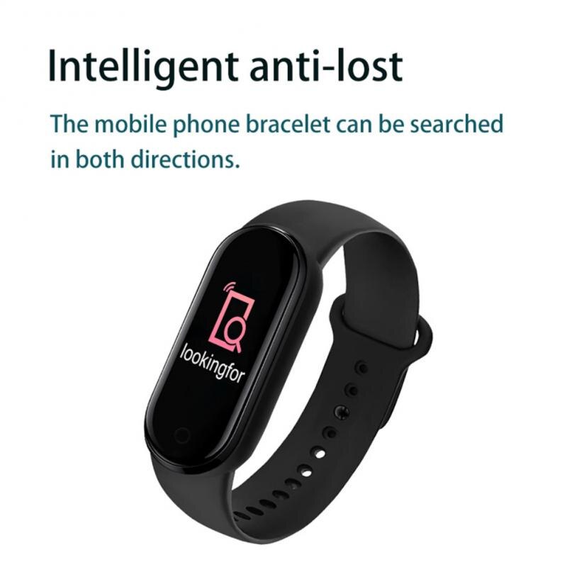M6 smart sport band bluetooth skridttæller fitness tracker armbånd puls blodtryk smart ur til huawei xiaomi iphone