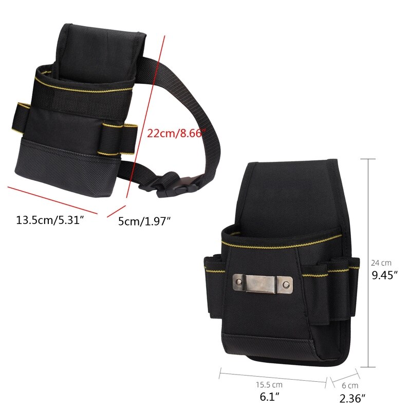 Multifunctional Electrician Tool Pouch with 6 Slip Pockets Electrician Tool Bag