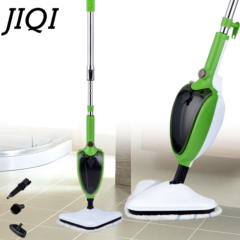 JIQI-mopa de vapor multifuncional, 1200W, esterilización de alta temperatura, eliminación de ácaros del hogar, Limpiador de vapor, 220V, enchufe de la UE