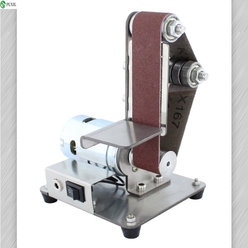 Belt Grinding Machine Small DIY Polishing Machine Multifunctional Sanding Belt Machine Table Belt Sander Cutter Edges Sharpener