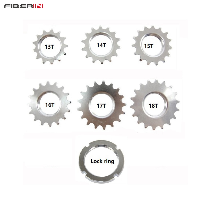 13 T/14 T/15 T/16 T/17 T/18 T Fixed Gear Cogs, baanfiets Single Speed Tandwiel, Fixed Gear Bike Cogs Met Slot Ring, Voor 1/8 "Chain