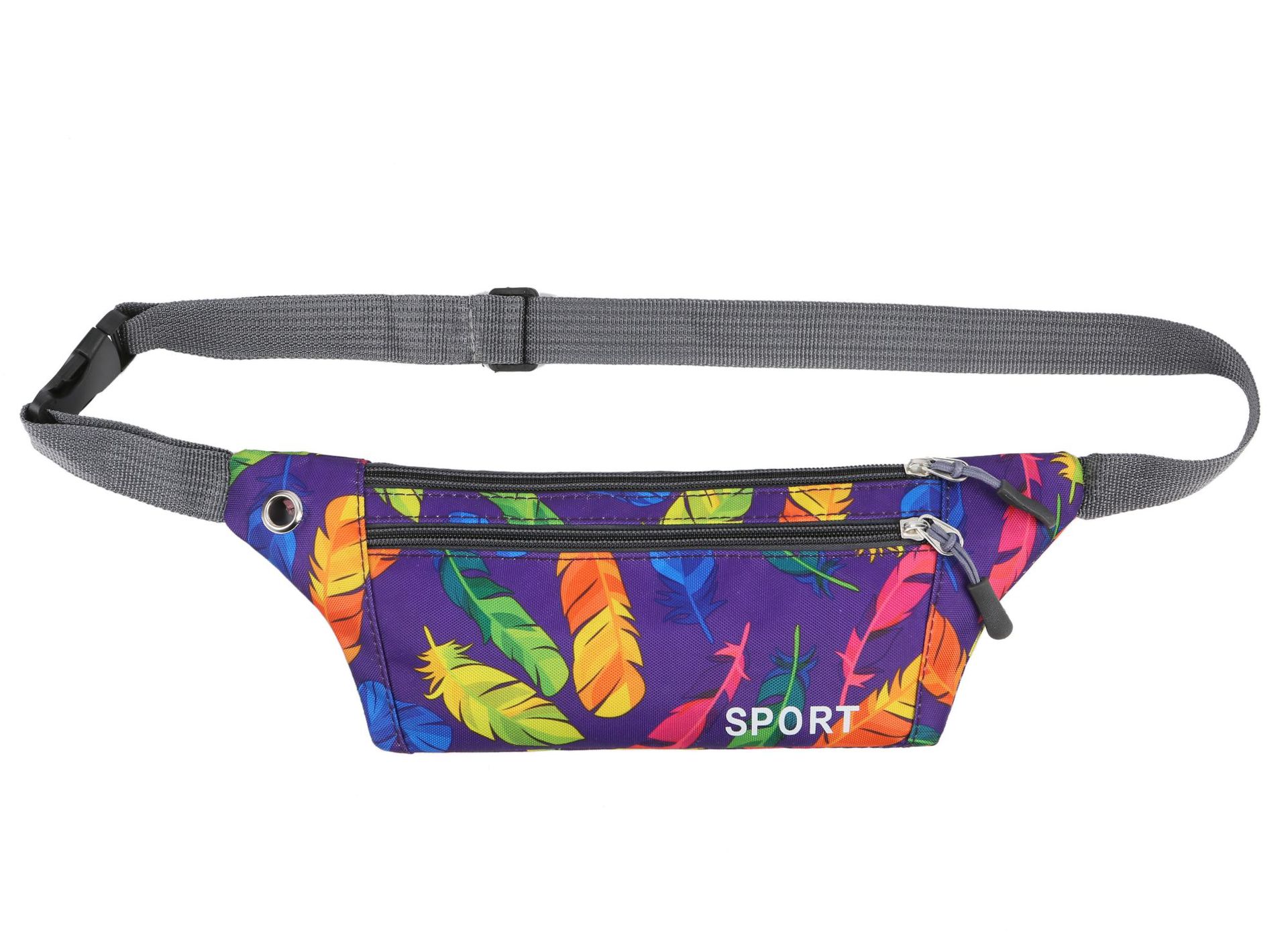 Shyaa fanny pack female new sports man waterproof chest bag unisex waist bag ladies waist packs camouflage belly belt bags: Color 4