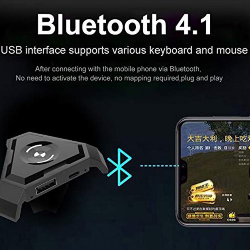 PUBG Mobile Gamepad Controller di Gioco Tastiera Mouse Converter Per Android ios per PC Bluetooth 4.1 Adattatore