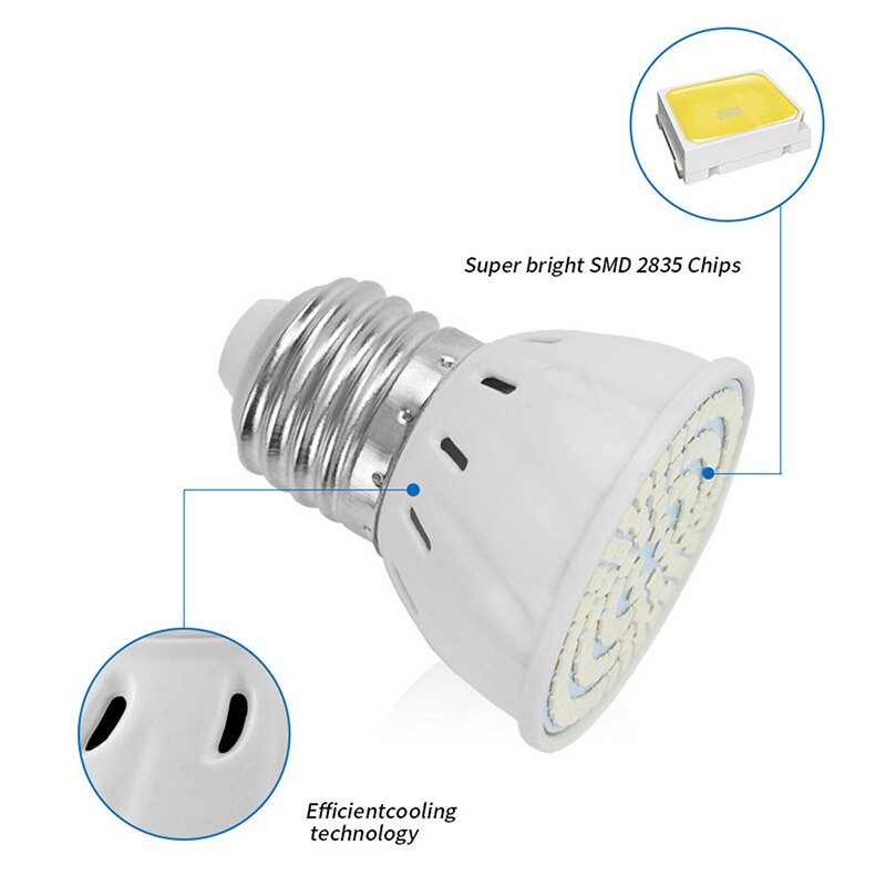 Phyto lâmpada espectro completo led cresce a luz para efeito de estufa hidropônico flor vegetal fitocampy