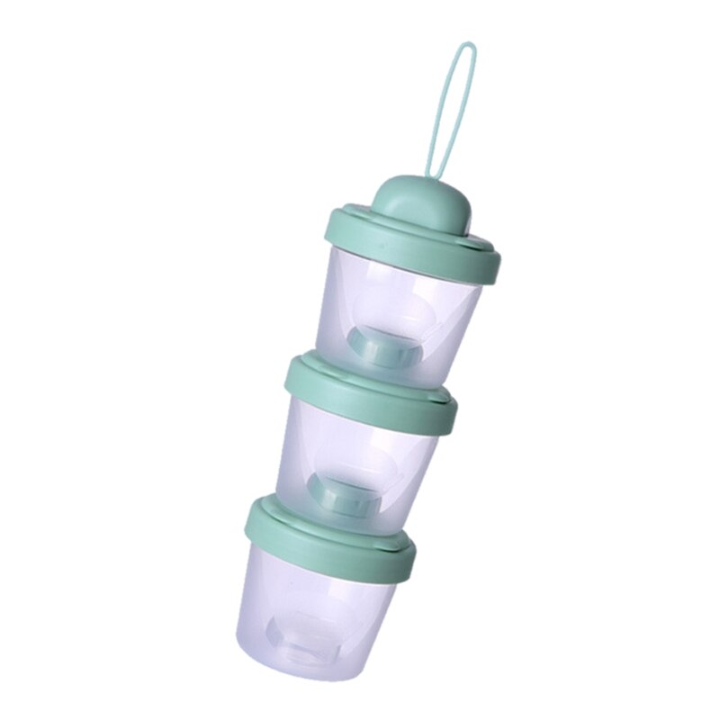 60ml/120ml Milk Powder Storage Box 3 Layers Baby Formula Dispenser Infant Essential Cereal Snacks Container for Toddle