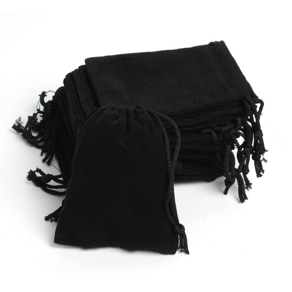 50Pcs Velvet Drawstring Pouch Bag/Jewelry Bag 7x9cm 2.75x3.54&quot;,Annual Party Year Christmas Wedding Bag pochette cadeau