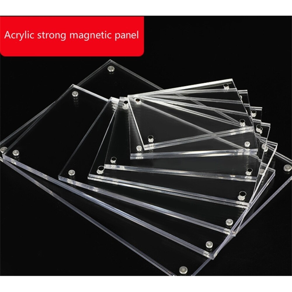 Transparant Acryl Menu Lijst Prijs Sterke Magnetische Panel Muur Foto Display Stand