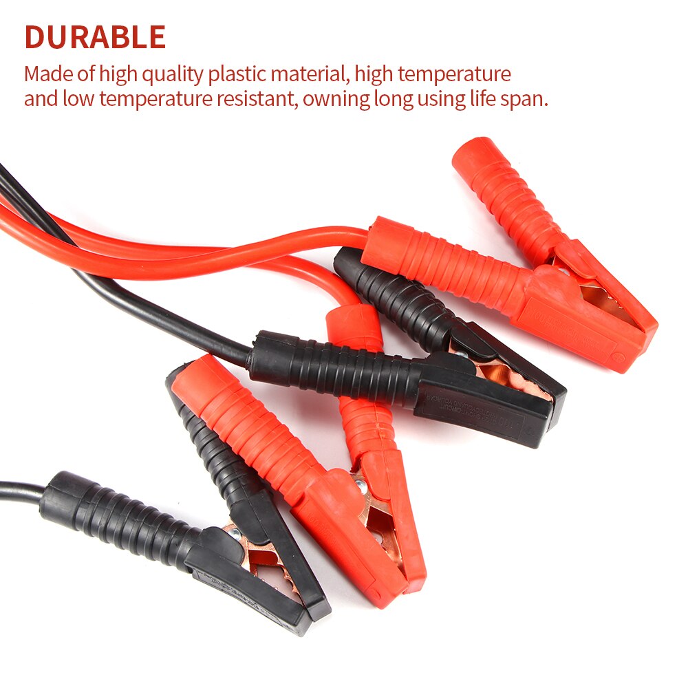Cable amplificador de potencia de coche de 4 metros Cable de aislamiento de batería de emergencia, cables de puente, Cable de batería para coche de menos de 2,4 L