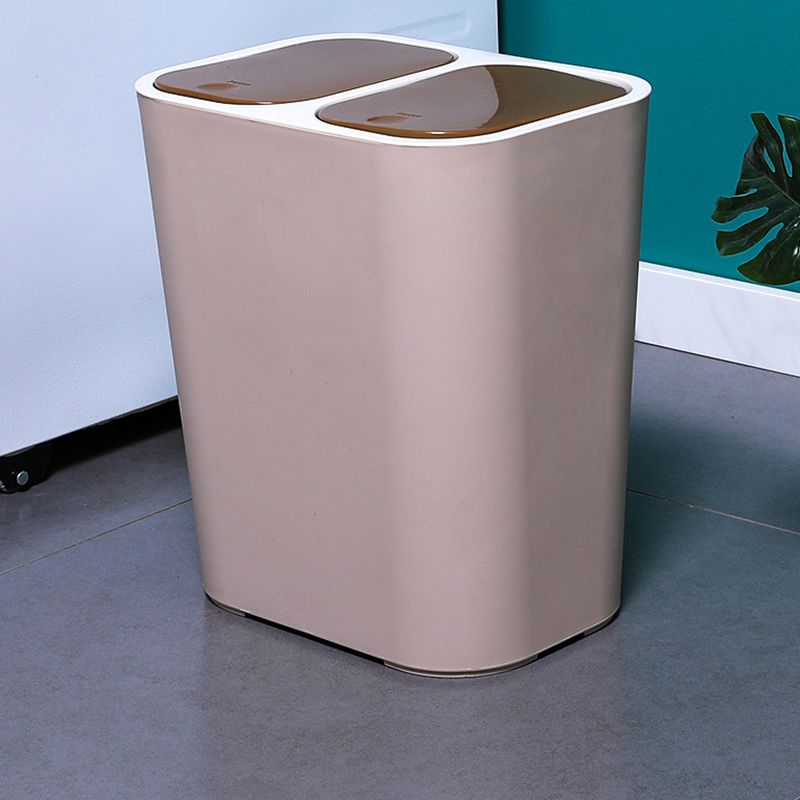Nordic classified trash cans Plastic trash cans Household kitchen ideas with more dry and wet separation of two bins of garbage*