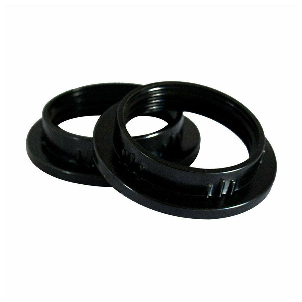 E27 Lampshade Ring Adapter Black/White Light Shades Collar Ring Adaptor Bulb Holder Lamp Shade Accessories: E27-black