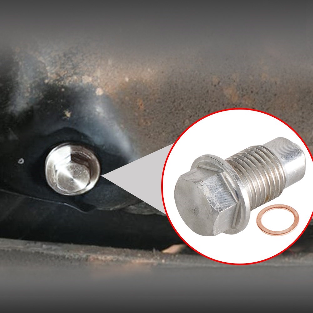 M12x1.25 M14x1.5 M16x1.5 M18x1.5 de acero inoxidable magnético tapón de drenaje de aceite de drenaje de aceite tuercas de plata accesorios de coche pernos de Metal