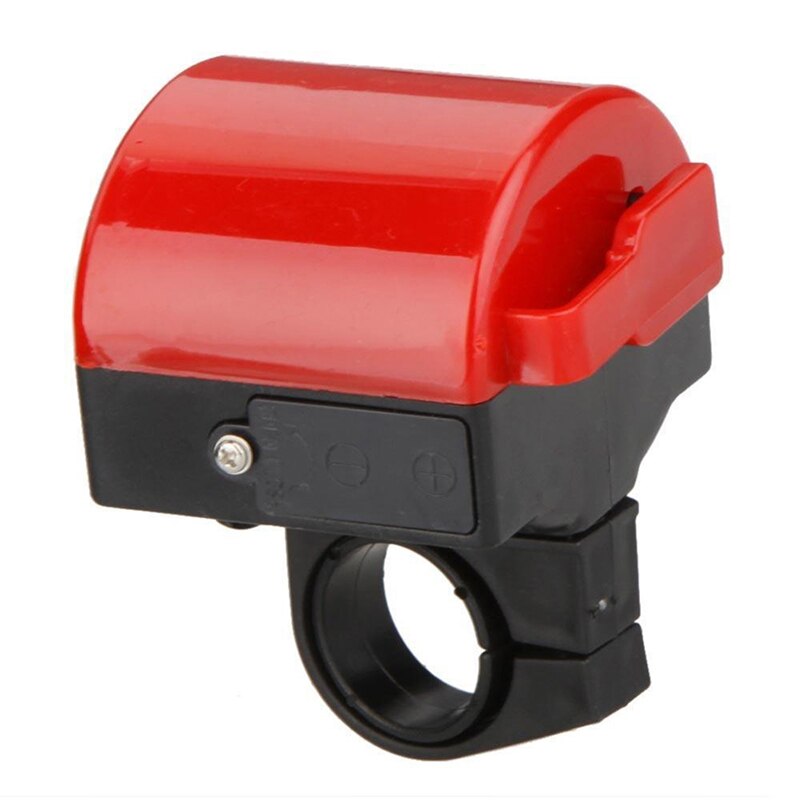 Mtb racefiets fiets elektronische bel luide claxon fietstoeter sirene houder: Rood