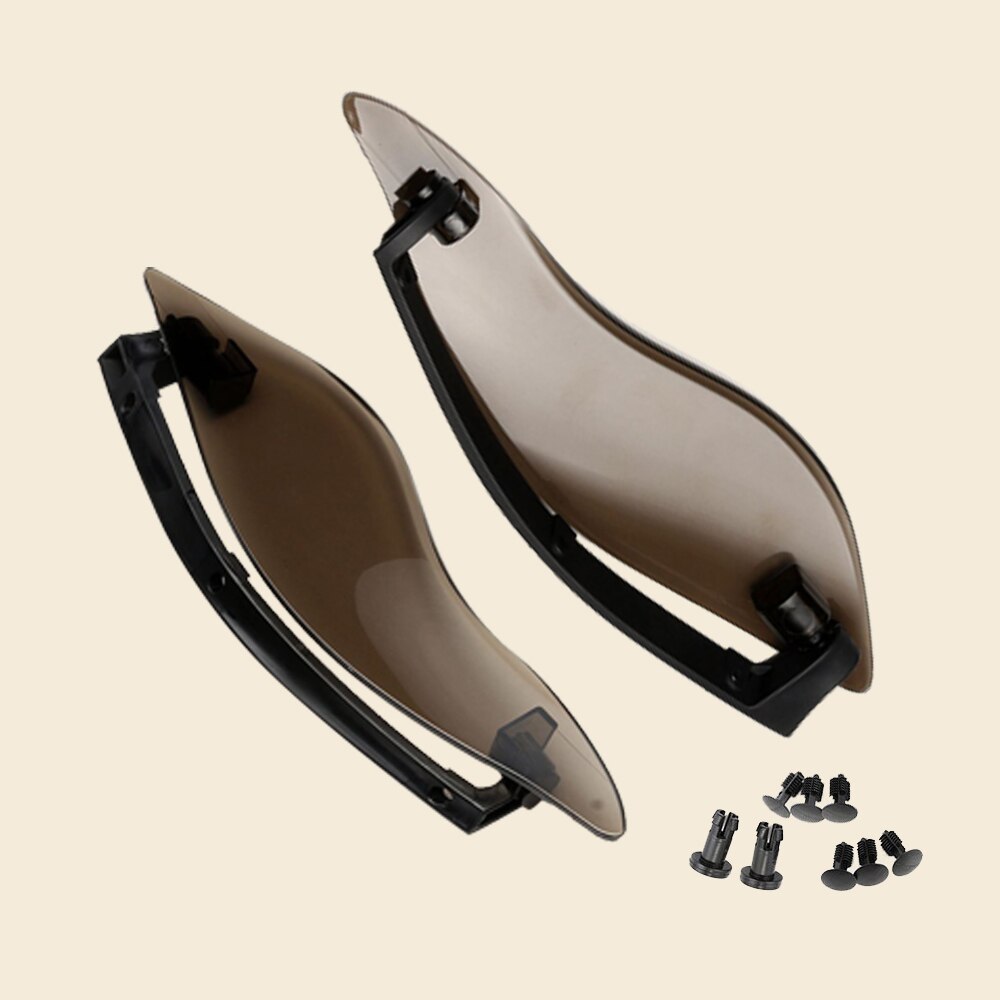 ABS Plastic Adjustable Batwing Fairing Windscreen Side Wings Air Deflectors Upper Fairing Windshield for for Harley Touring