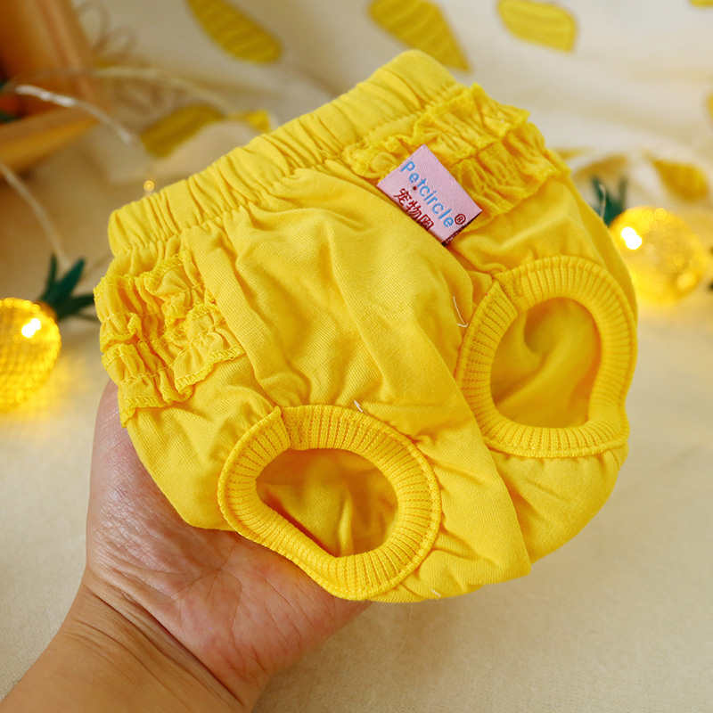 Bomull blomma hund hygien byxor valpar små små djur flicka kvinnlig husdjur katt fysiologiska anti-trakasserier mens shorts