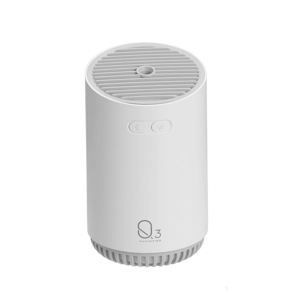 Humidificador de aire inalámbrico, difusor de aceite esencial eléctrico ultrasónico, aromaterapia, con batería de 2000 mAh, 320 ML: White