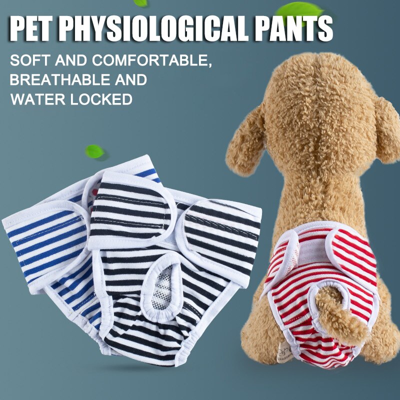 Vrouwelijke Hond Herbruikbare Sanitaire Shorts Fysiologische Broek Menstruatie Slipje HG99