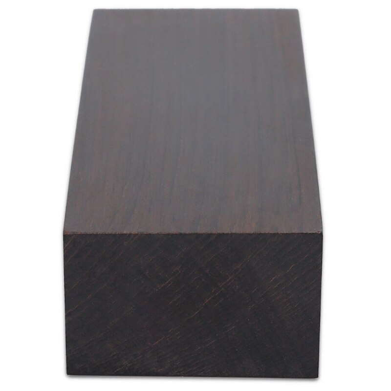 12 x 4 x 2.5cm svart ibenholt tre, svart ibenholt tømmer originalt treverk, tomt diy materiale for musikkinstrumenter